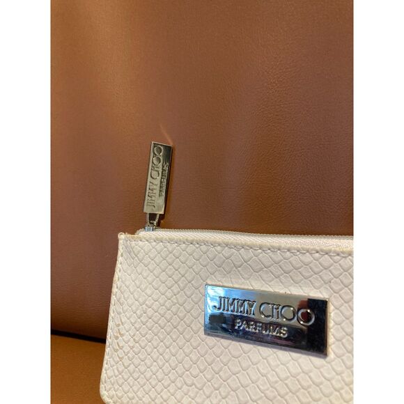 Jimmy Choo Parfums coin purse wallet Creamy white animal print - Picture 2 of 3